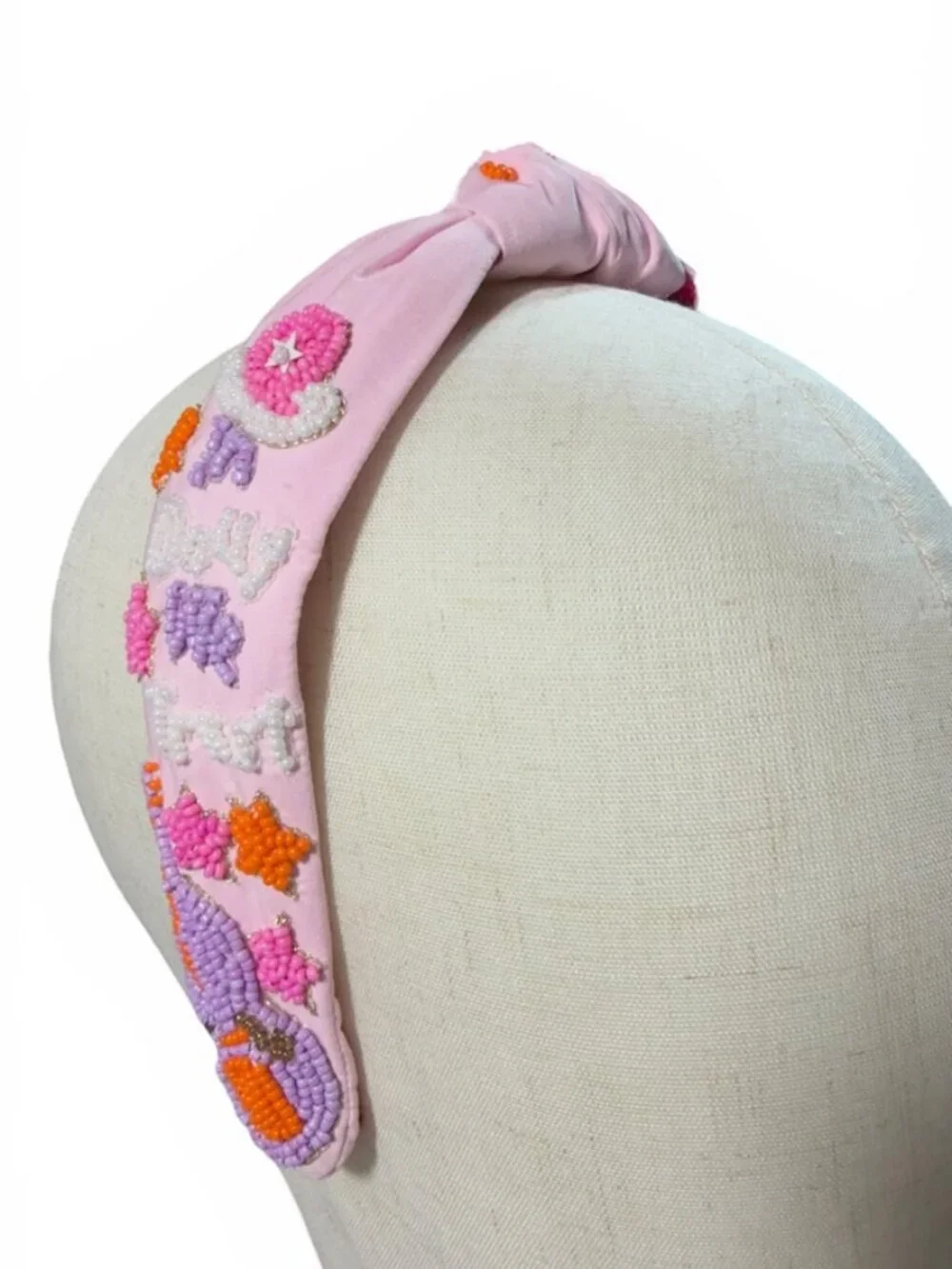 In Dolly We Trust Beaded Headband New